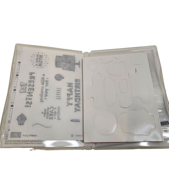 Stampin' Up! PARTY‎ WISHES Stamp Set & PARTY POP-UP Dies Birthday Cake Balloon - Picture 2 of 6